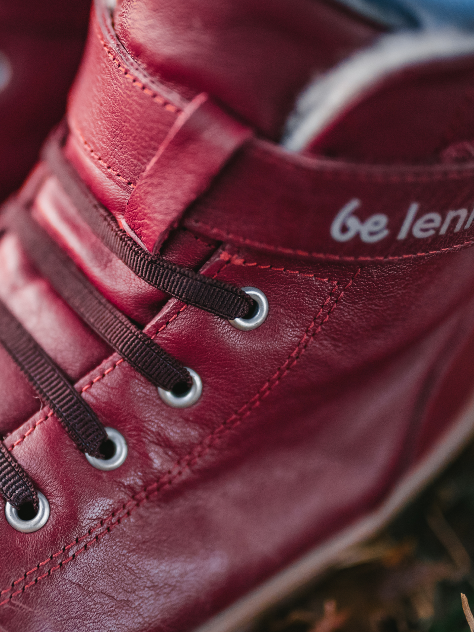 Kinder Winter Barfußschuhe Be Lenka Winter Kids - Dark Cherry Red