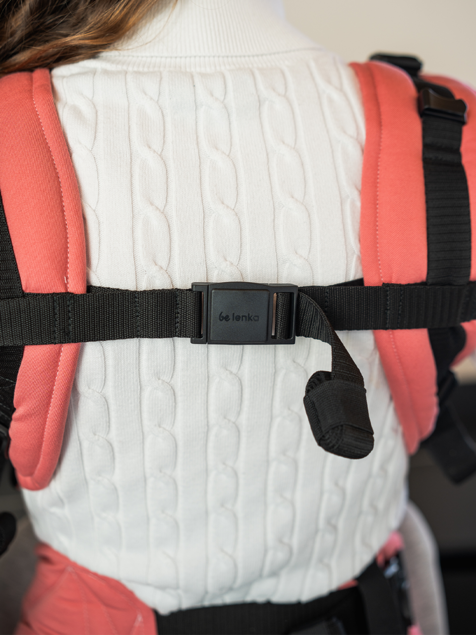 Nosič Be Lenka Mini - Jednofarebný - Salmon Pink