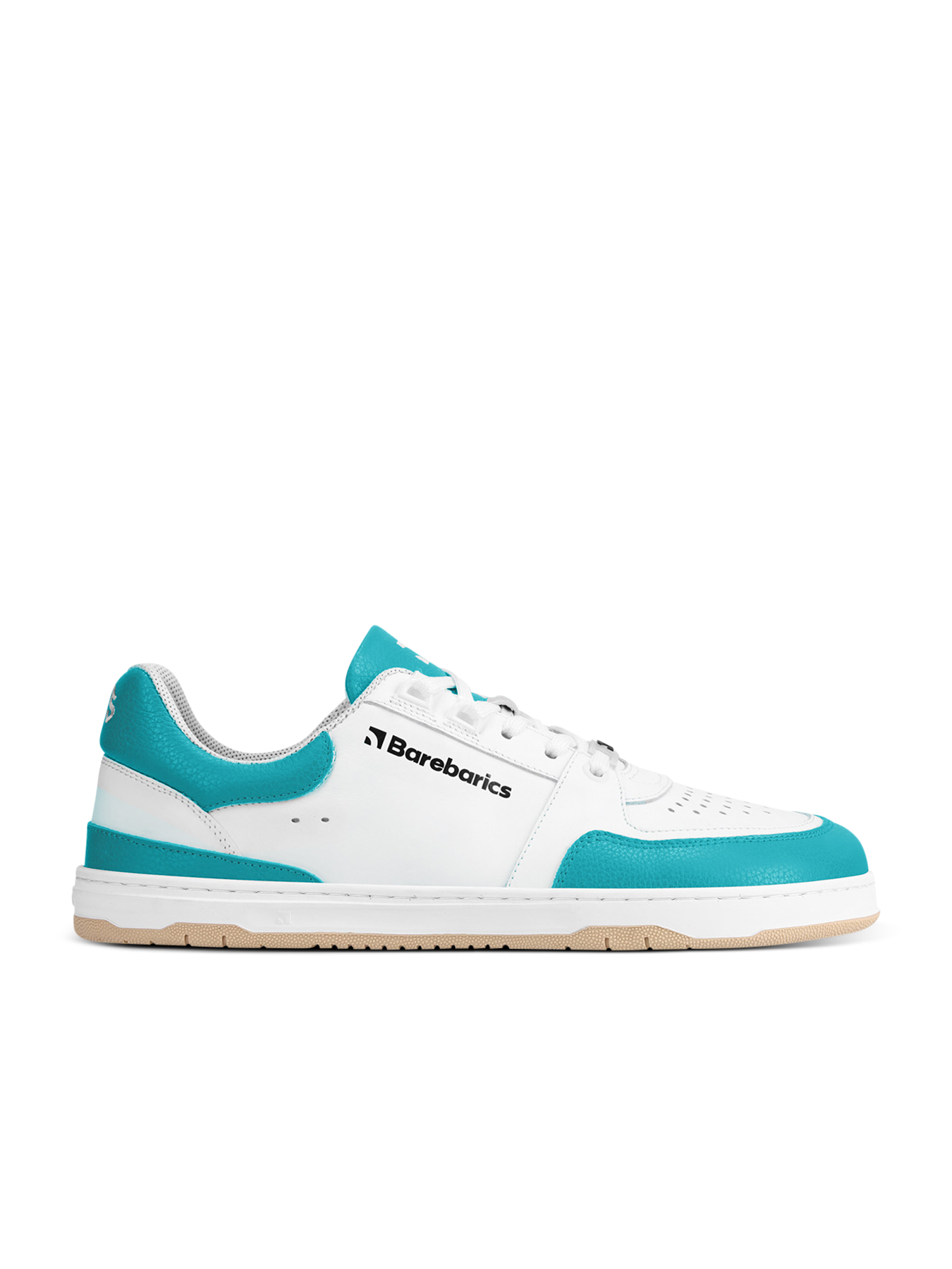Barefoot Sneakers Barebarics Wave - White & Dark Turquoise