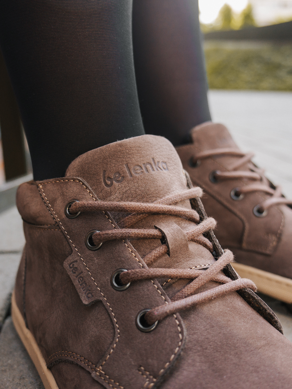 Barfußschuhe Be Lenka Synergy - Fleece - Chocolate & Beige