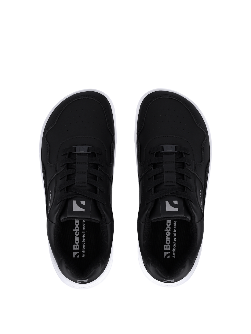 Barefoot tenisky Barebarics Zing - Black & White - Leather