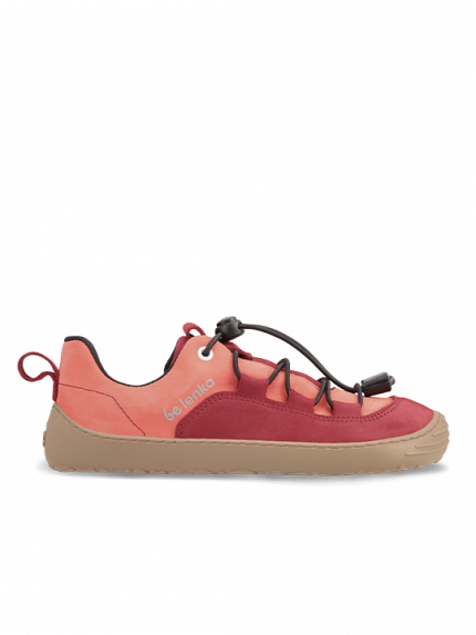 Kinder Barfuß Sneakers Be Lenka Xplorer - Dark Red & Coral