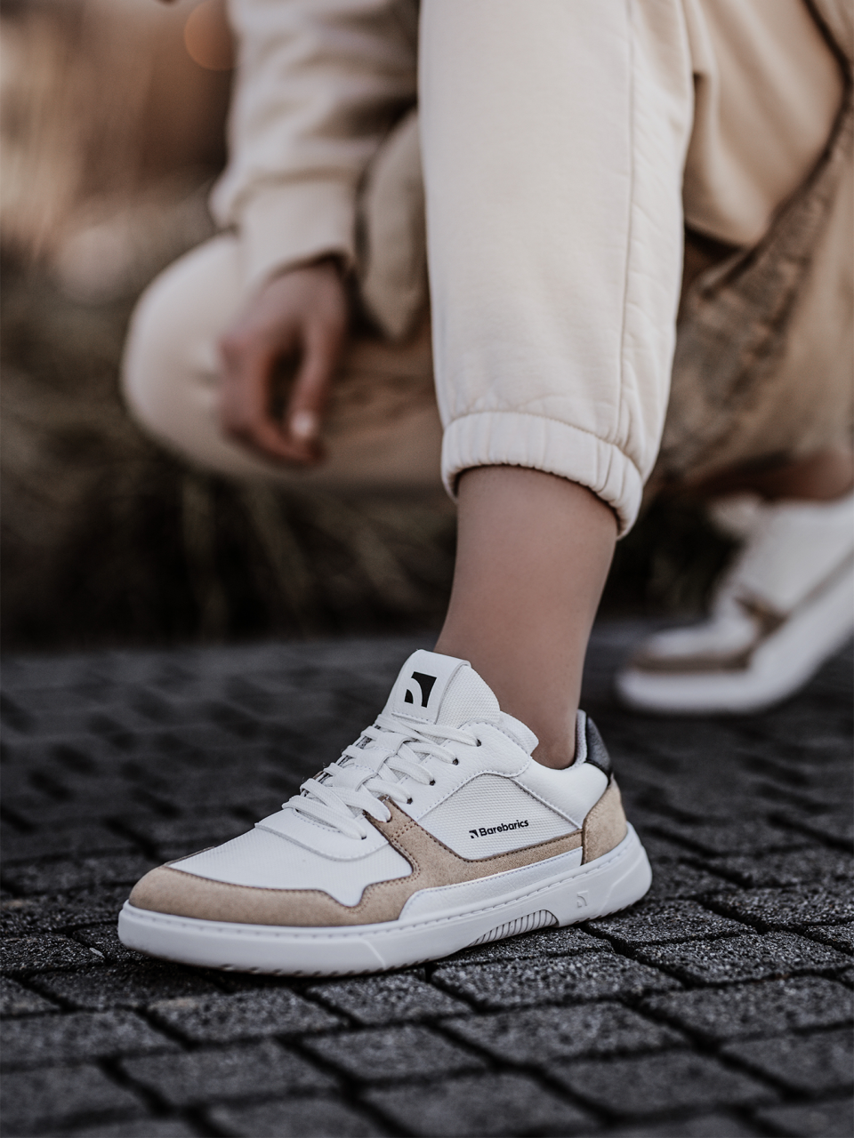 Barefoot tornacipő Barebarics Zing - White & Beige