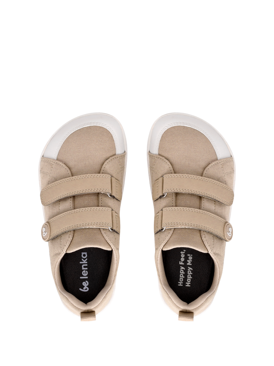 Kids barefoot sneakers Be Lenka Canvi Preschool - Light Brown
