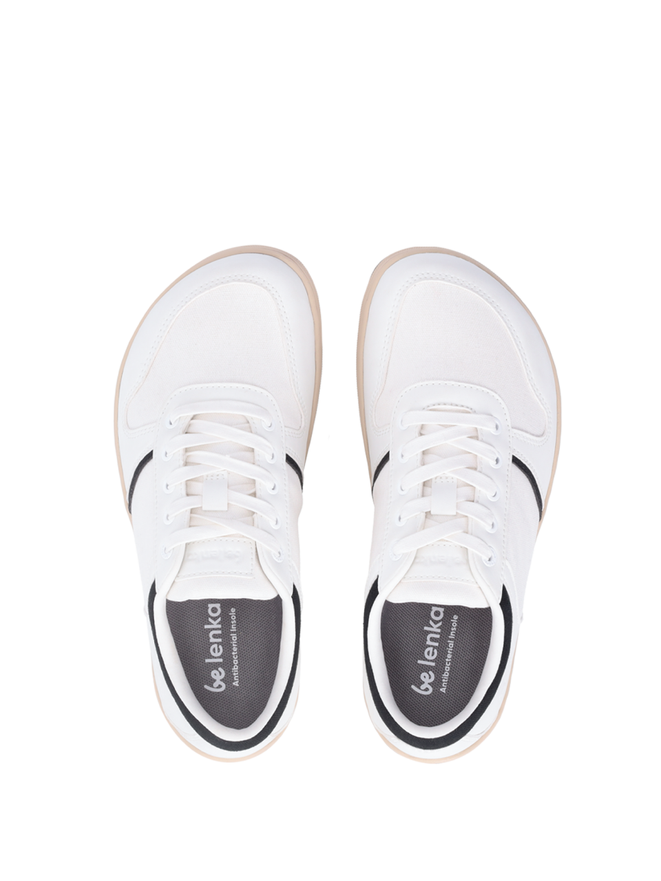 Barfuß Sneakers Be Lenka Echo - White & Black Vegan