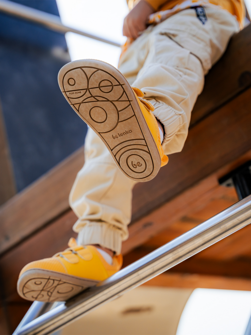 Kinder Barfuß Sneakers Be Lenka Bounty Kids - Yellow