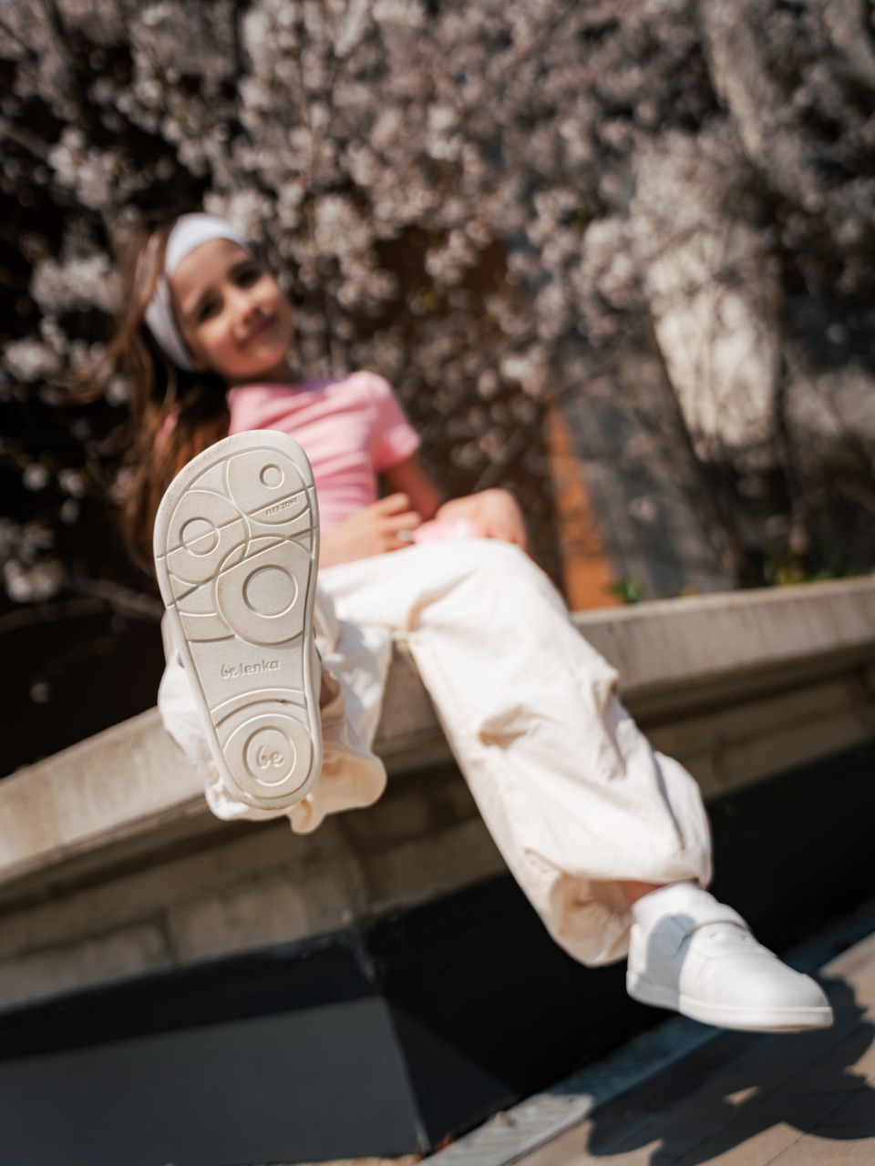 Kinder Barfuß Sneakers Be Lenka Scoot Kids - All White