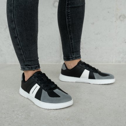 Barefoot Sneakers Barebarics Icara - Black & Dark Grey