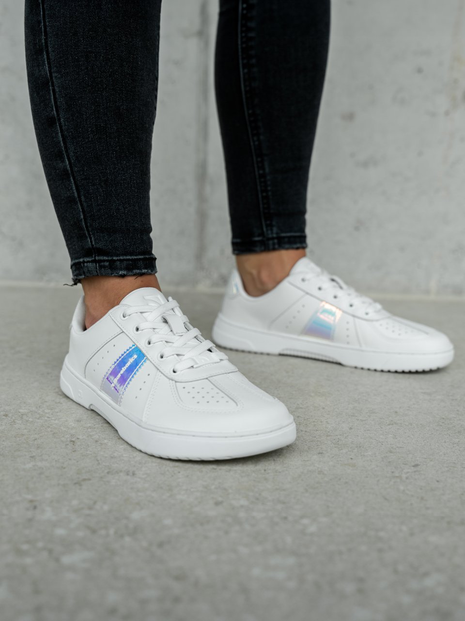 Barefoot Sneakers Barebarics Icara - White & Pastel Iridescent
