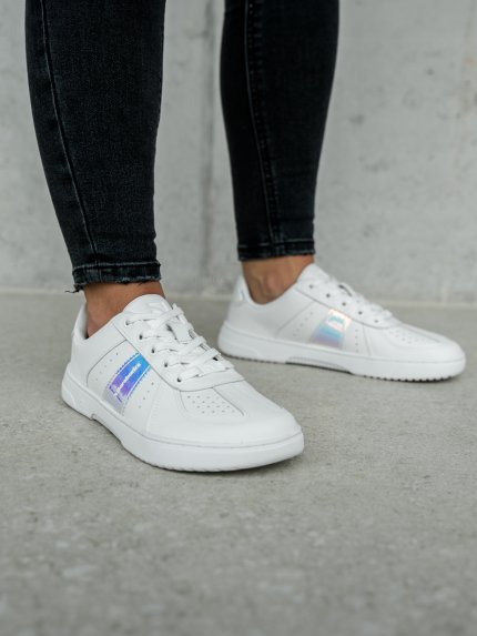 Barefoot Sneakers Barebarics Icara - White & Pastel Iridescent