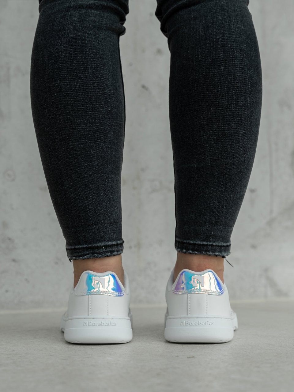 Barefoot Sneakers Barebarics Icara - White & Pastel Iridescent