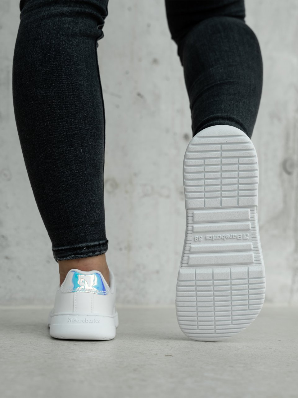 Barefoot Sneakers Barebarics Icara - White & Pastel Iridescent