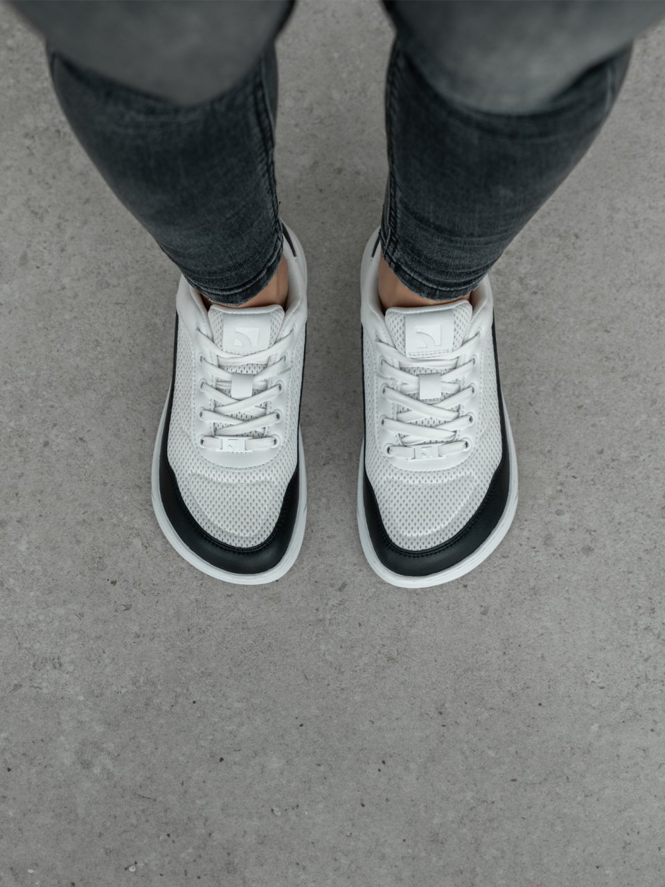 Barefoot Sneakers Barebarics Vaporo - White & Black