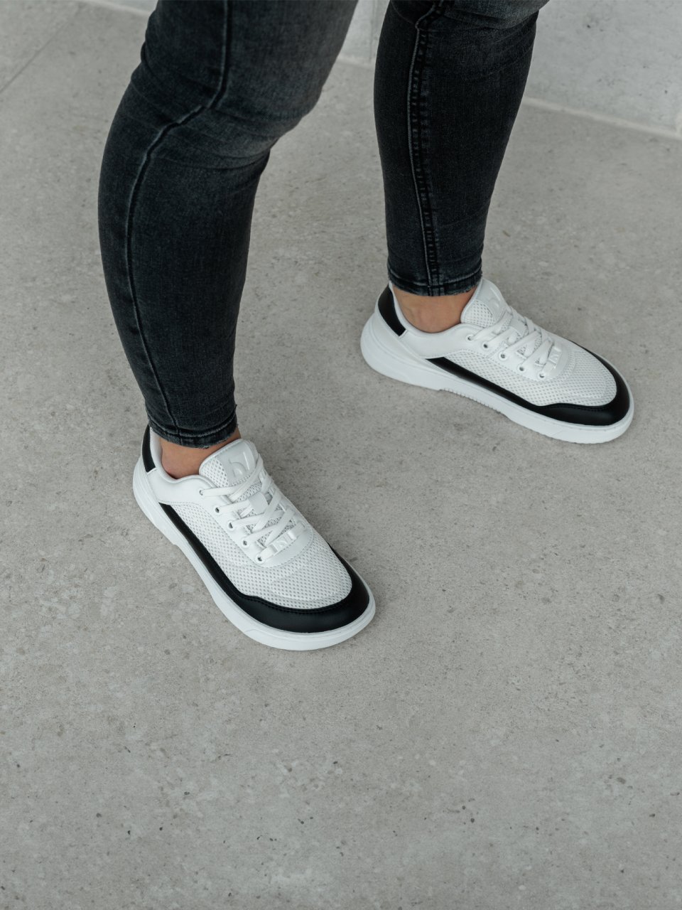 Barefoot Sneakers Barebarics Vaporo - White & Black