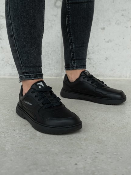 Barefoot Sneakers Barebarics Zing - All Black - Leather