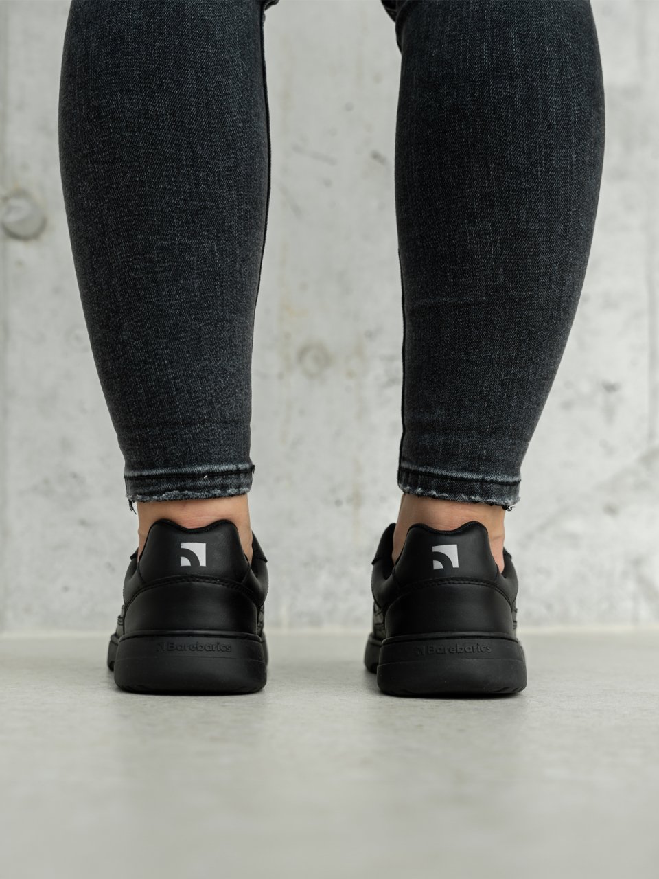 Barefoot Sneakers Barebarics Zing - All Black - Leather