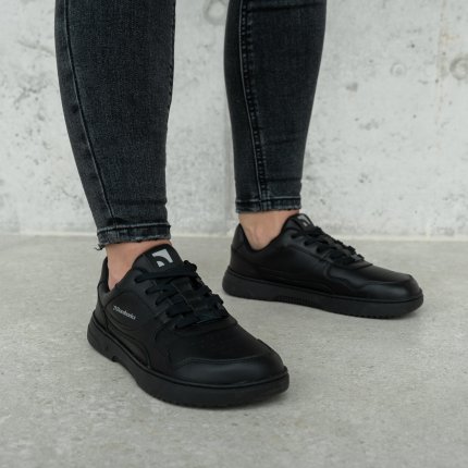 Barefoot Sneakers Barebarics Zing - All Black - Leather