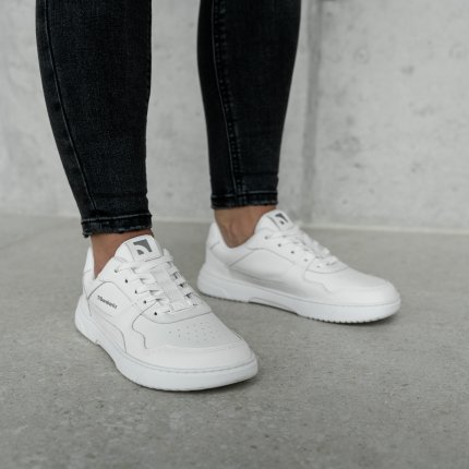 Barefoot Sneakers Barebarics Zing - All White - Leather