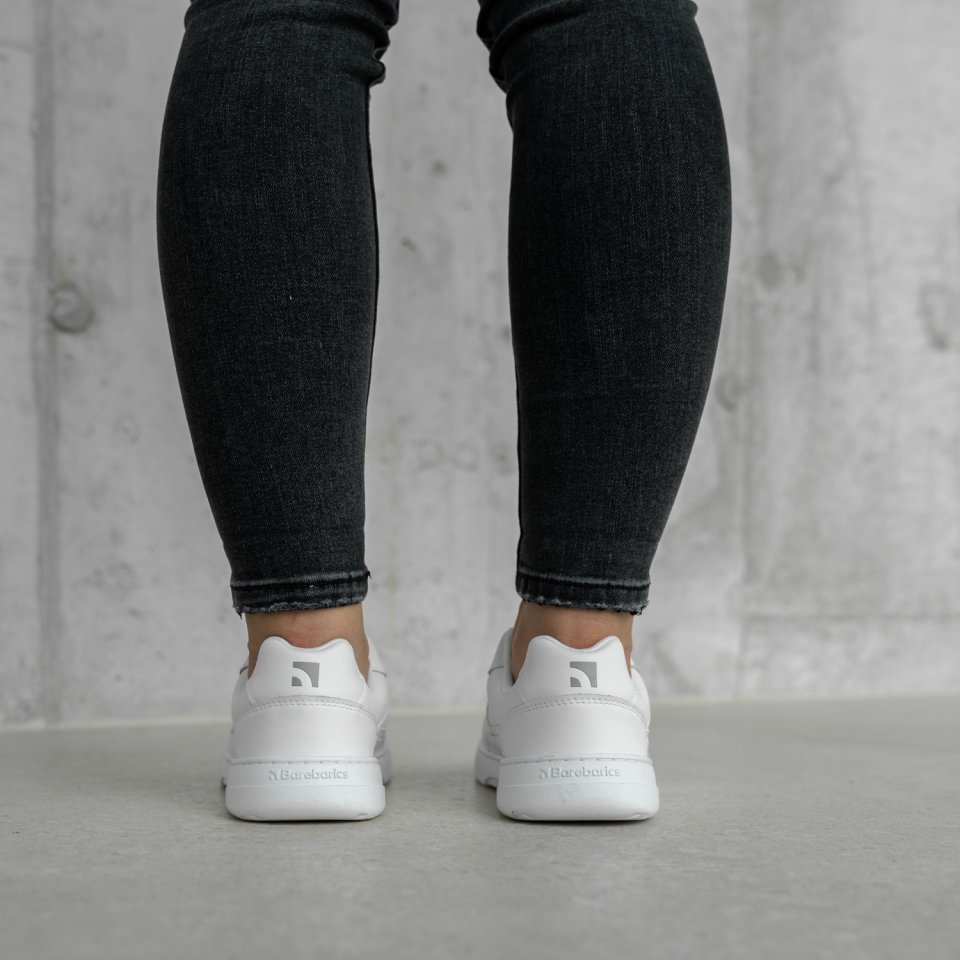 Barefoot Sneakers Barebarics Zing - All White - Leather