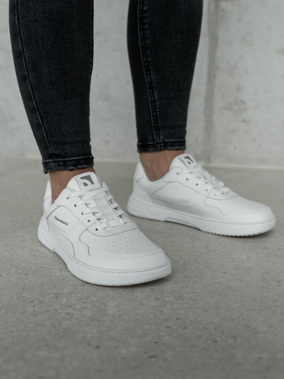Barefoot Sneakers Barebarics Zing - All White - Leather