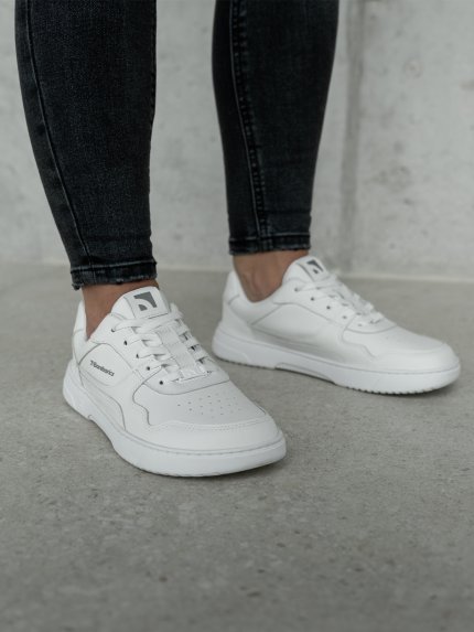 Barefoot tenisky Barebarics Zing - All White - Leather