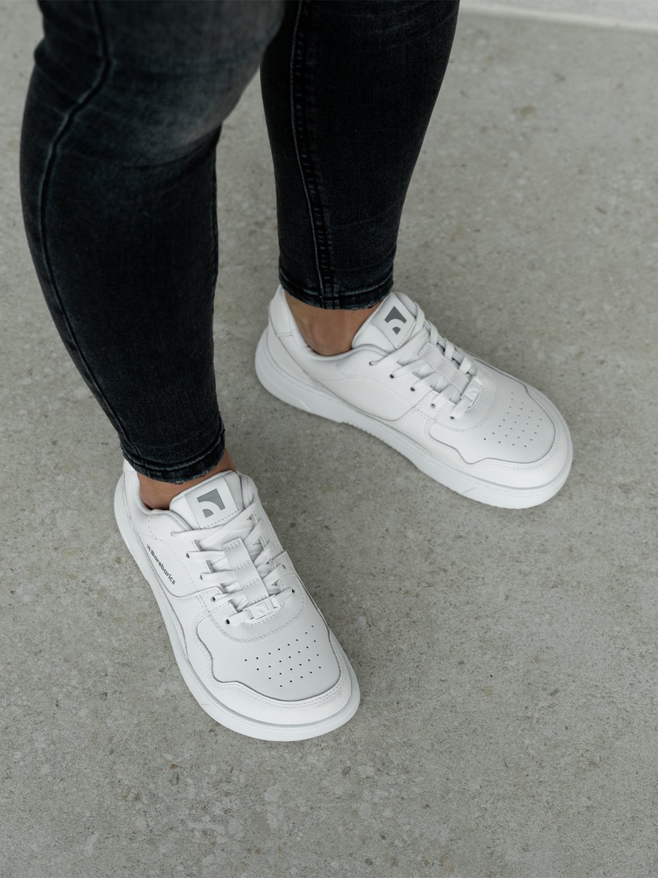 Barefoot Sneakers Barebarics Zing - All White - Leather