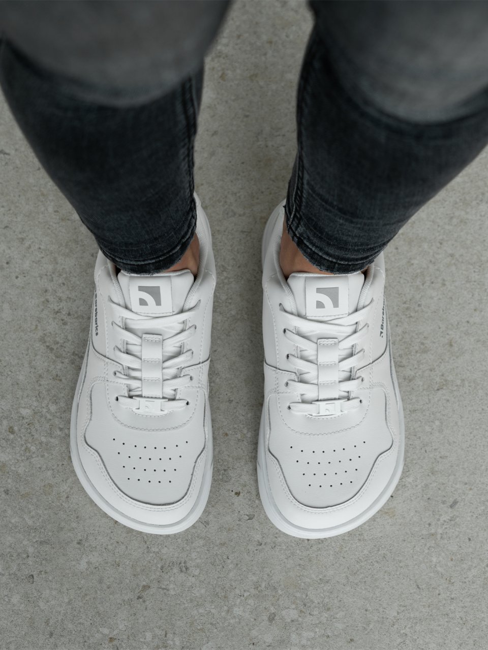 Barefoot Sneakers Barebarics Zing - All White - Leather