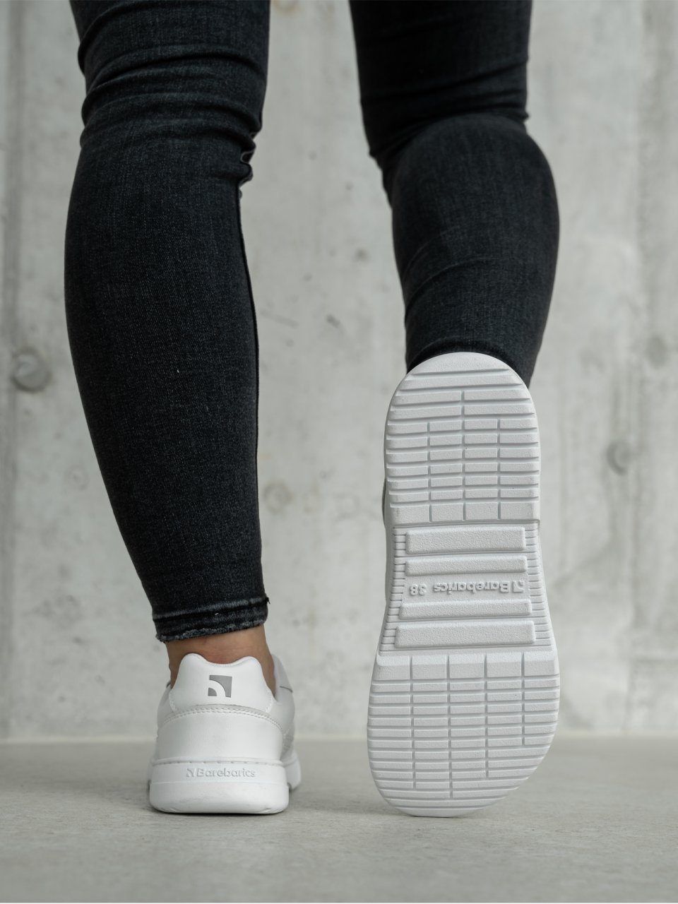 Barefoot Sneakers Barebarics Zing - All White - Leather