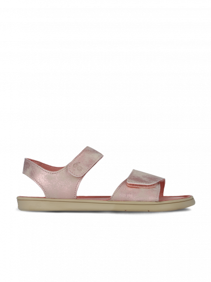 Barfuß-Sandalen für Kinder Be Lenka Miami Junior - Coral Sparkle