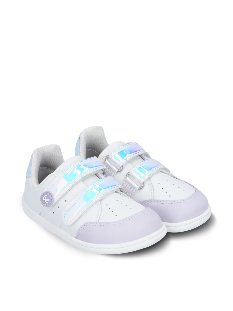 Kinder Barfuß Sneakers Be Lenka Energise Kids - White & Iridescent