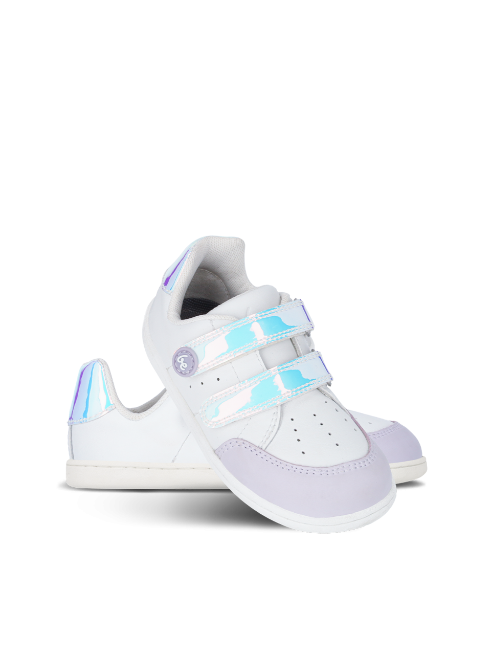 Kinder Barfuß Sneakers Be Lenka Energise Kids - White & Iridescent