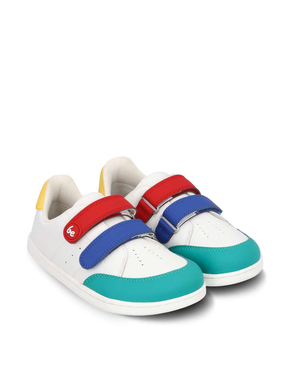 Dziecięce trampki barefoot Be Lenka Energise Kids - White & Multicolour
