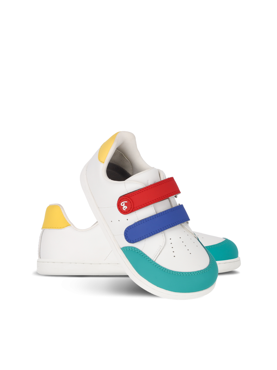 Dziecięce trampki barefoot Be Lenka Energise Kids - White & Multicolour