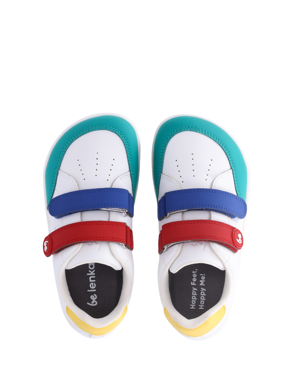 Dziecięce trampki barefoot Be Lenka Energise Kids - White & Multicolour