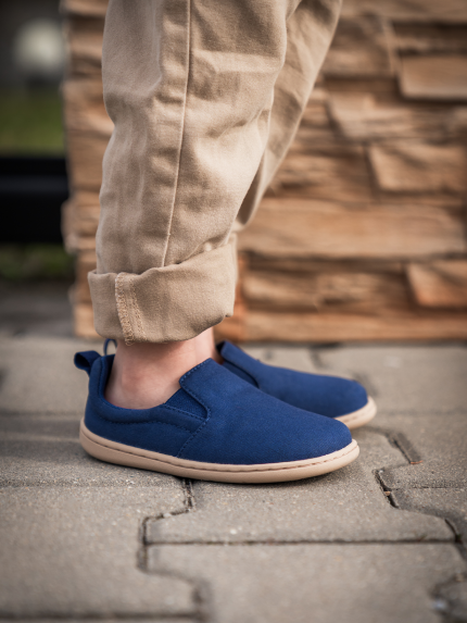Kinder barefoot Slip-on Schuhe Be Lenka Aura Kids - Navy