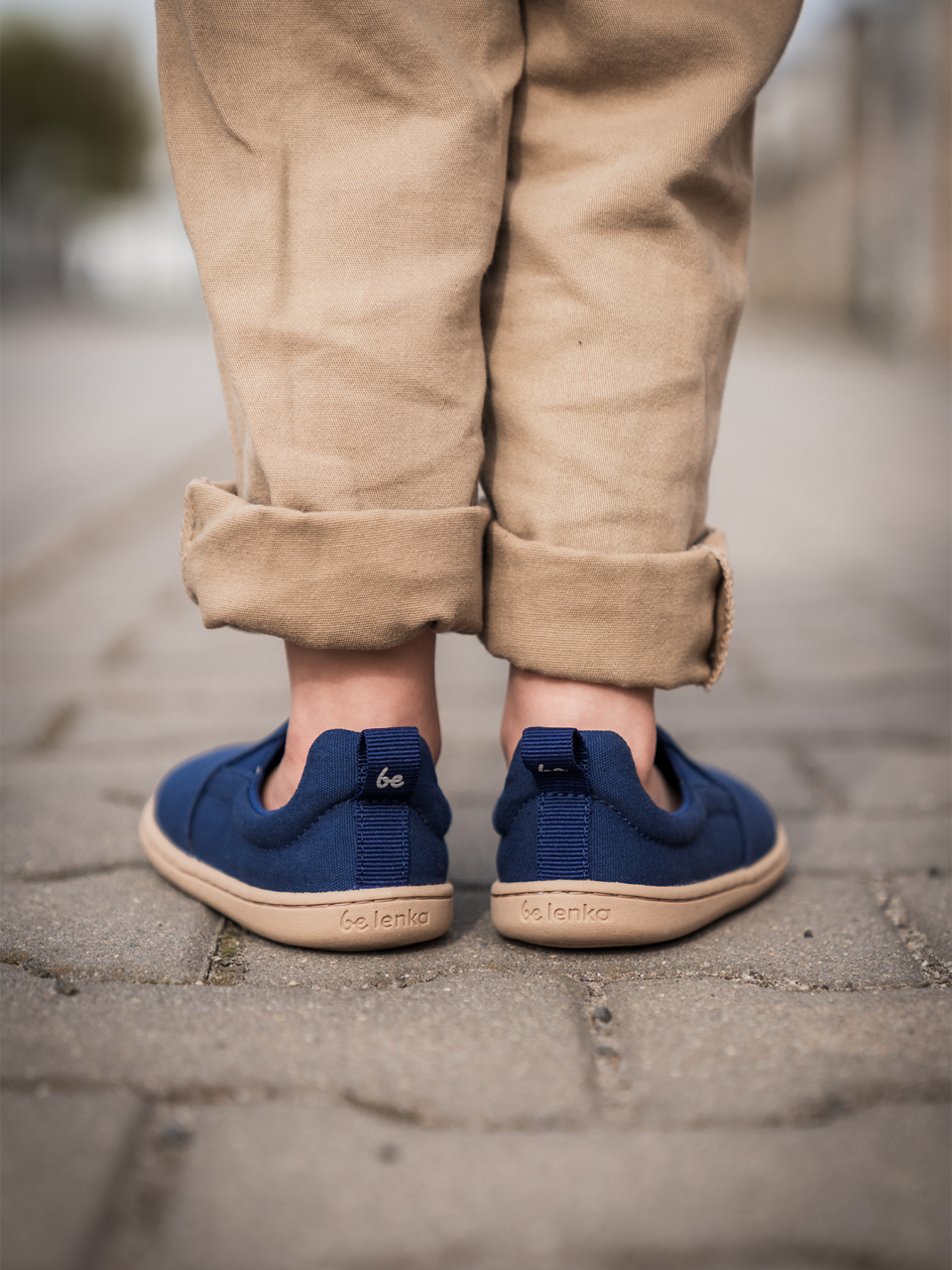 Kinder barefoot Slip-on Schuhe Be Lenka Aura Kids - Navy