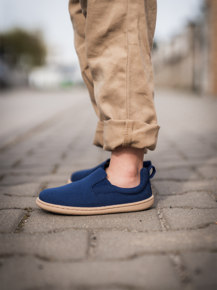Kinder barefoot Slip-on Schuhe Be Lenka Aura Preschool - Navy