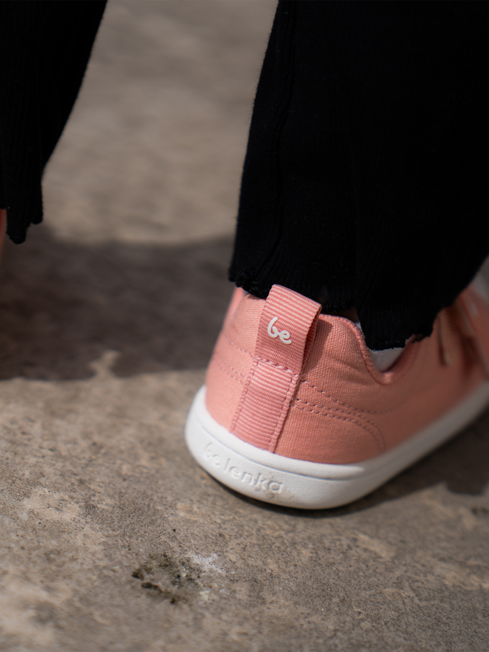 Kinder Barfuß Sneakers Be Lenka Canvi Kids - Coral Pink