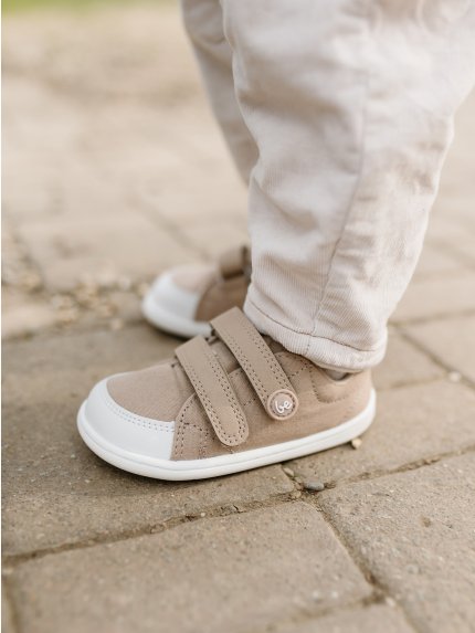 Kinder Barfuß Sneakers Be Lenka Canvi Preschool - Light Brown