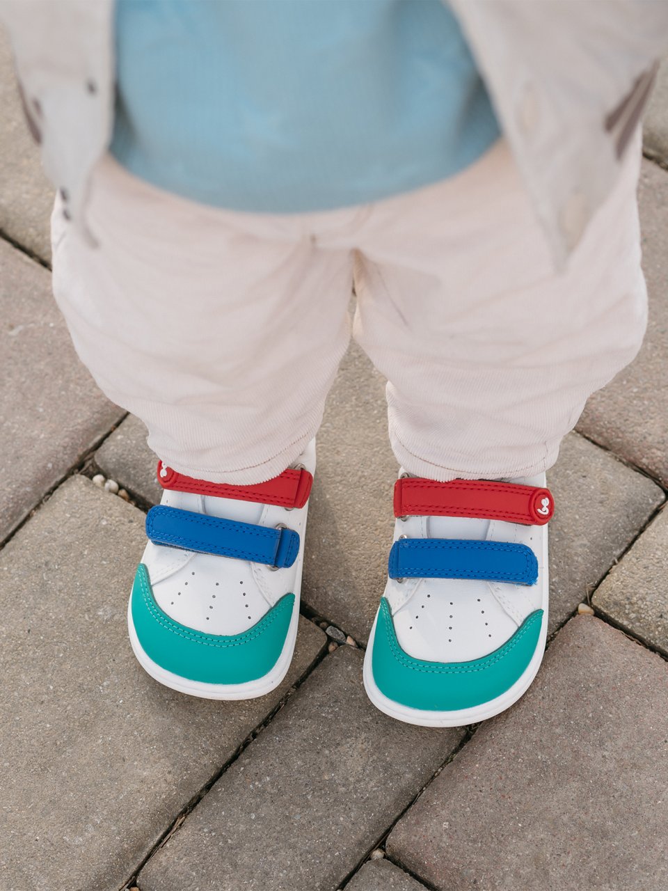 Kinder Barfuß Sneakers Be Lenka Energise Preschool - White & Multicolour