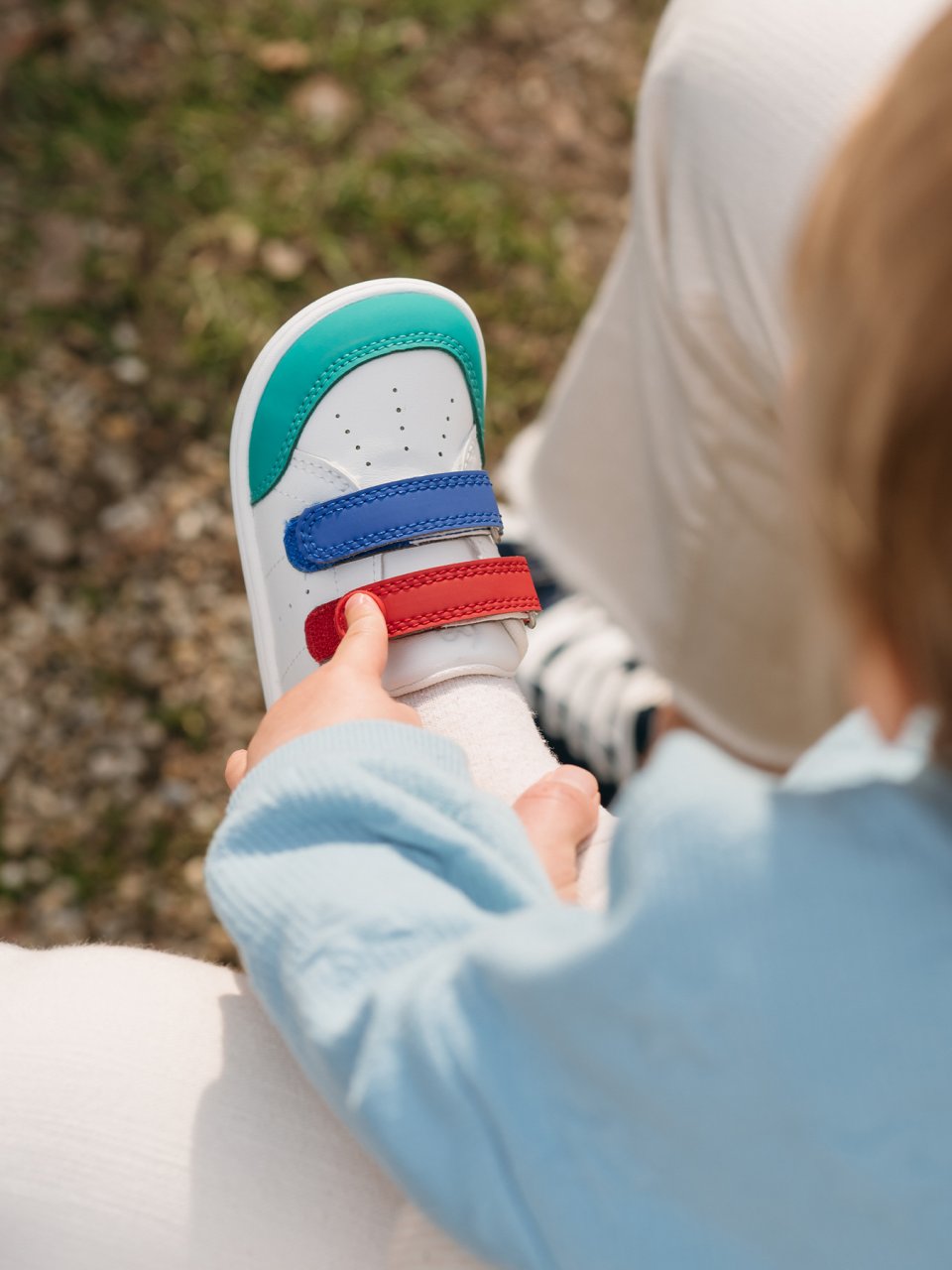 Kinder Barfuß Sneakers Be Lenka Energise Preschool - White & Multicolour