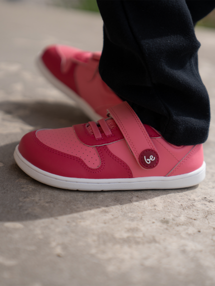 Kinder Barfuß Sneakers Be Lenka Scoot Kids - Light & Dark Pink