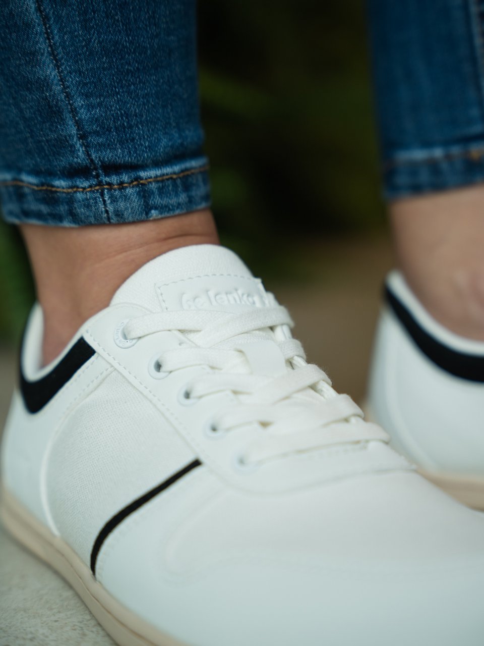 Barfuß Sneakers Be Lenka Echo - White & Black Vegan