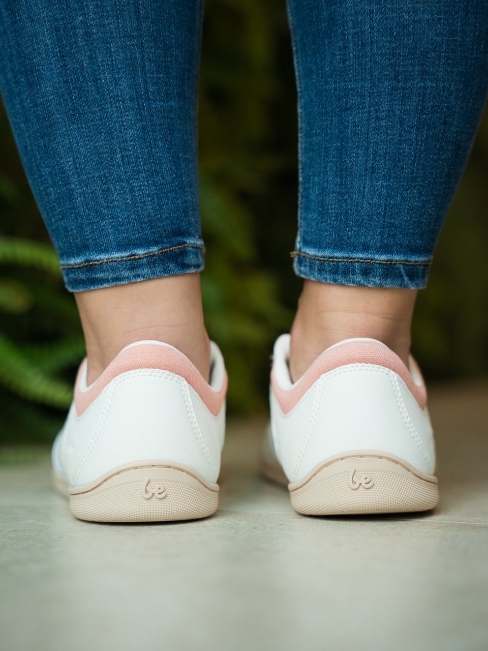 Barefoot Sneakers - Be Lenka Echo - White & Cotton Candy Vegan