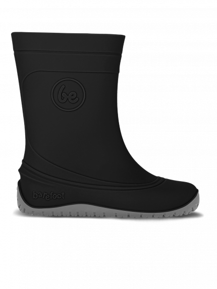 Detské barefoot gumáky Be Lenka Pudds - Black