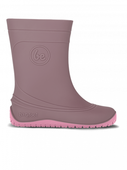 Kids Barefoot Rain Boots Be Lenka Pudds - Misty Pink