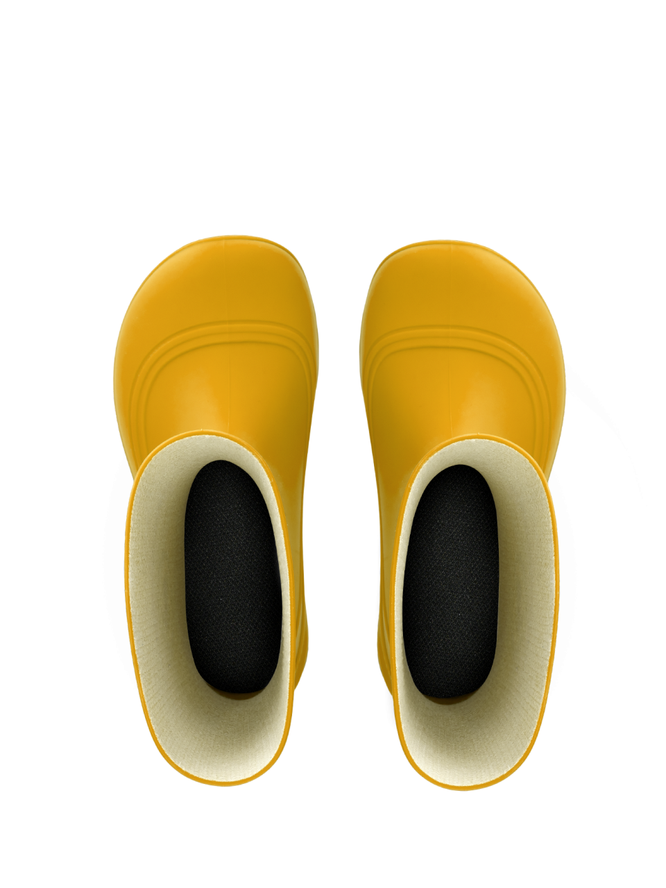 Detské barefoot gumáky Be Lenka Pudds - Yellow