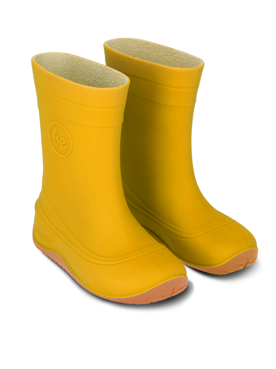 Detské barefoot gumáky Be Lenka Pudds - Yellow