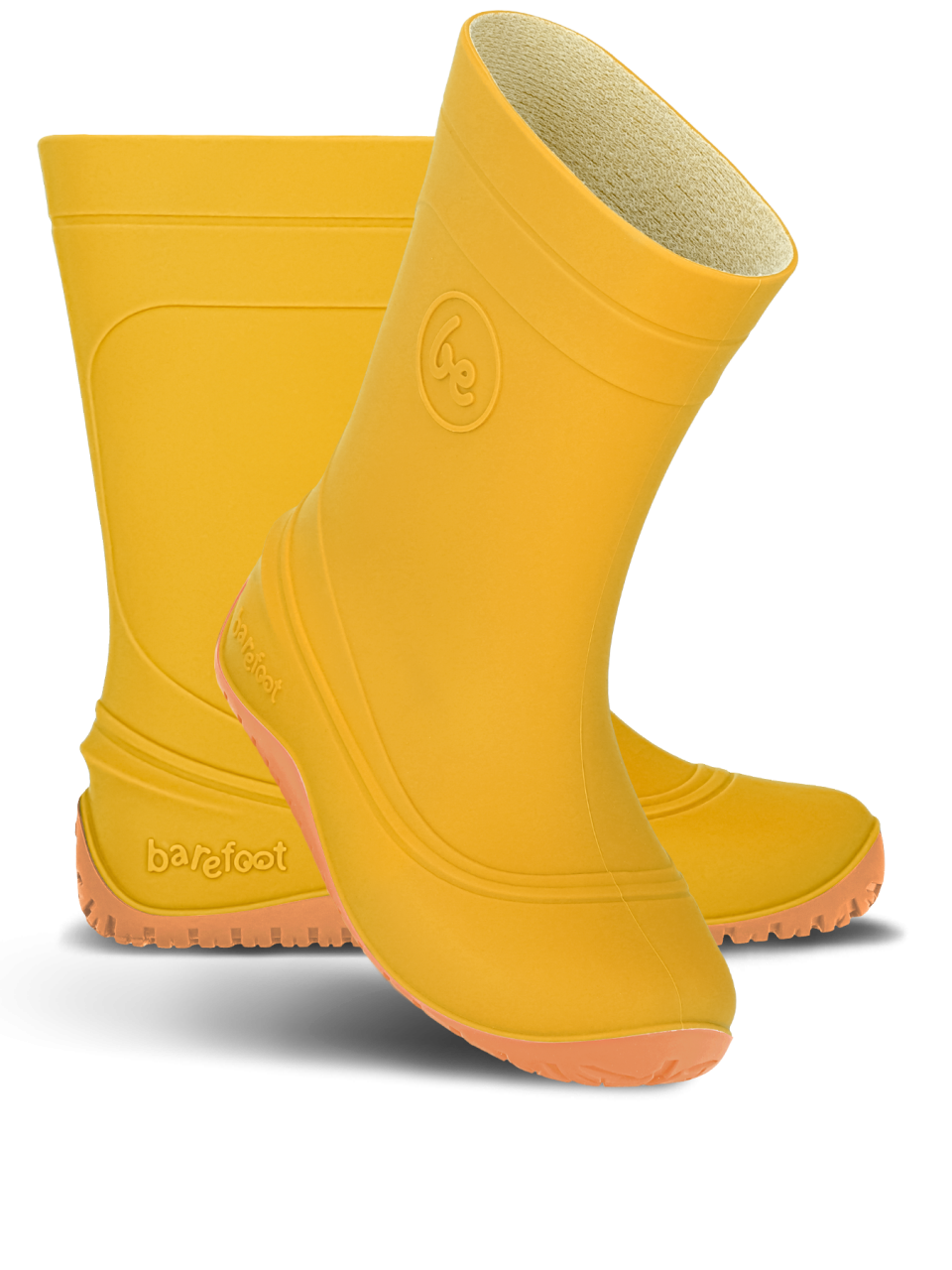 Detské barefoot gumáky Be Lenka Pudds - Yellow