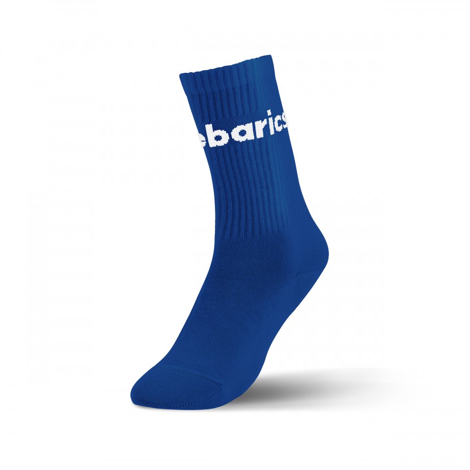 Barebarics - Barfota Strumpor - Crew - Blue - Big logo - 3 pack